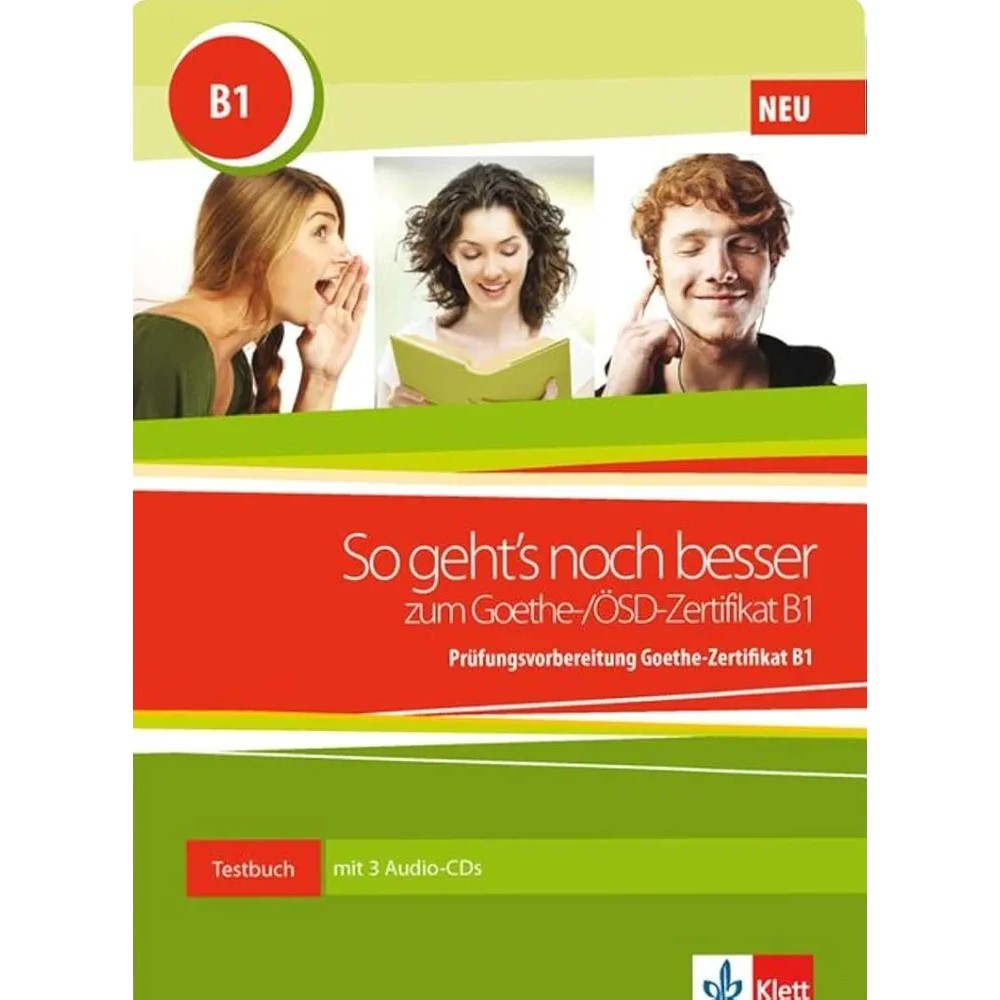 جلد کتاب So geht's zum B1 انتشارات Klett Sprachen برای آمادگی آزمون Goethe-Zertifikat B1
