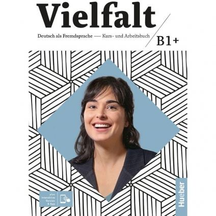 جلد کتاب Vielfalt B1+ Deutsch als Fremdsprache Kurs- und Arbeitsbuch انتشارات Hueber