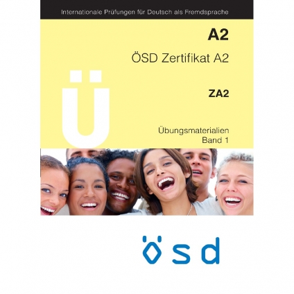 جلد کتاب ÖSD Zertifikat A2 Übungsmaterialien Band 1 ویژه آمادگی آزمون زبان آلمانی ÖSD سطح A2