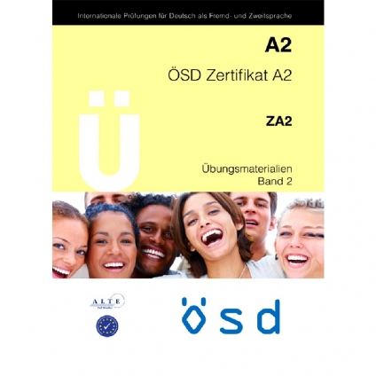جلد کتاب ÖSD Zertifikat A2 Übungsmaterialien Band 2 ویژه آمادگی آزمون زبان آلمانی ÖSD سطح A2