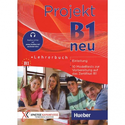 جلد کتاب Projekt B1 neu + Lehrerbuch شامل ۱۰ آزمون آمادگی Zertifikat B1