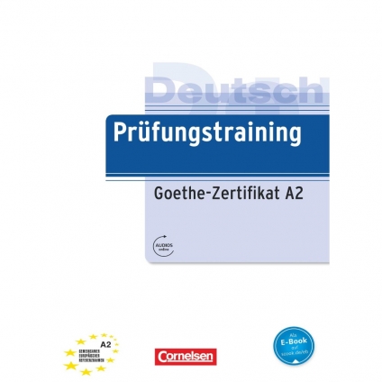 جلد کتاب Prüfungstraining A2 برای آمادگی آزمون Goethe-Zertifikat A2
