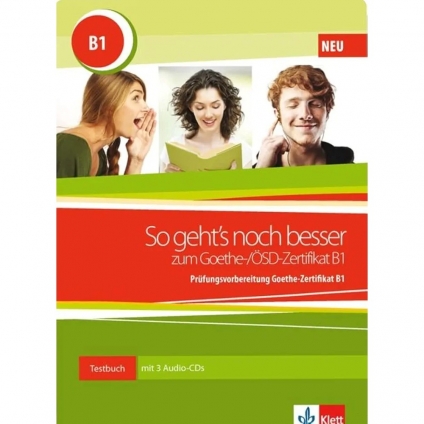 جلد کتاب So geht's zum B1 انتشارات Klett Sprachen برای آمادگی آزمون Goethe-Zertifikat B1
