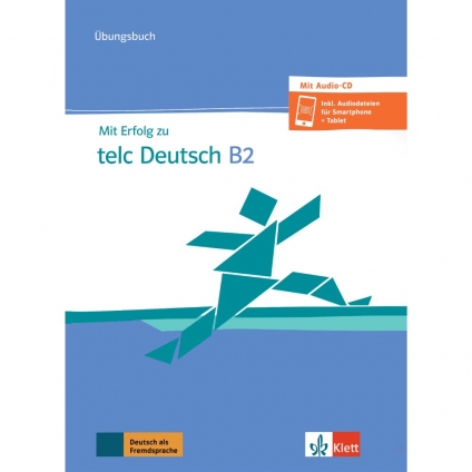 جلد کتاب Mit Erfolg zu telc Deutsch B2 Testbuch انتشارات Klett Sprachen