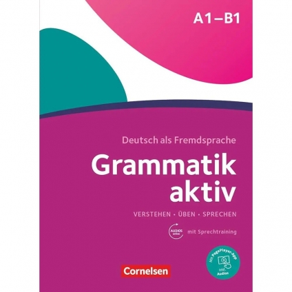 جلد کتاب Grammatik aktiv A1–B1 آموزش گرامر زبان آلمانی انتشارات Cornelsen