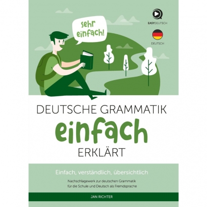 جلد کتاب گرامر آلمانی Deutsche Grammatik einfach ERKLÄRT