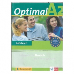 کتاب آلمانی Optimal A2؛ کتاب آموزش زبان آلمانی سطح A2 شامل آموزش چهار مهارت اصلی، گرامر، واژگان و تمرین‌های کاربردی برای آمادگی آزمون‌های سطح A2.