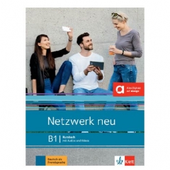 کتاب آلمانی Netzwerk neu B1؛ جدیدترین ویرایش کتاب آموزش زبان آلمانی سطح B1 شامل آموزش گرامر، واژگان، چهار مهارت اصلی و تمرین‌های کاربردی برای آمادگی آزمون‌های Goethe-Zertifikat B1، ÖSD B1 و telc Deutsch B1