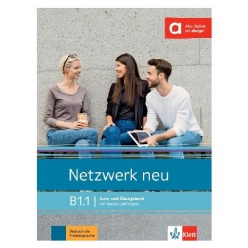 کتاب آلمانی Netzwerk neu B1.1؛ کتاب آموزش زبان آلمانی سطح B1.1 شامل آموزش چهار مهارت اصلی، واژگان، گرامر و تمرین‌های کاربردی برای آمادگی آزمون‌های Goethe-Zertifikat B1، ÖSD B1 و telc Deutsch B1.