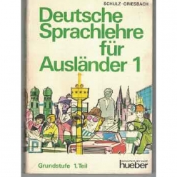 جلد کتاب آلمانی Deutsche Sprachlehre für Ausländer 1؛ منبع آموزش دستور زبان آلمانی با مثال‌های کاربردی و تمرین‌های متنوع برای زبان‌آموزان.