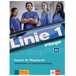 جلد کتاب لینیه ۱ پرستاری B2 (Linie 1 Pflege B2) آموزش زبان آلمانی برای پرستاران