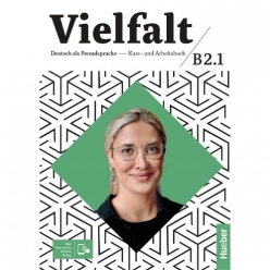 جلد کتاب Vielfalt B2.1 Deutsch als Fremdsprache Kurs- und Arbeitsbuch انتشارات Hueber