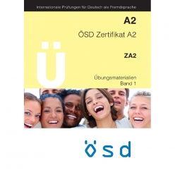جلد کتاب ÖSD Zertifikat A2 Übungsmaterialien Band 1 ویژه آمادگی آزمون زبان آلمانی ÖSD سطح A2