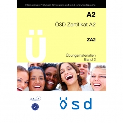 جلد کتاب ÖSD Zertifikat A2 Übungsmaterialien Band 2 ویژه آمادگی آزمون زبان آلمانی ÖSD سطح A2