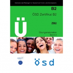 جلد کتاب ÖSD Zertifikat B2 Übungsmaterialien Band 2 ویژه آمادگی آزمون زبان آلمانی ÖSD سطح B2