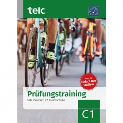 جلد کتاب Prüfungstraining telc Deutsch C1 Hochschule برای آمادگی آزمون زبان آلمانی C1 دانشگاهی