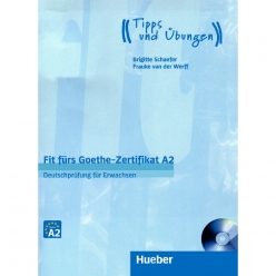 جلد کتاب Fit fürs Goethe-Zertifikat A2 انتشارات Hueber برای آمادگی آزمون گوته A2