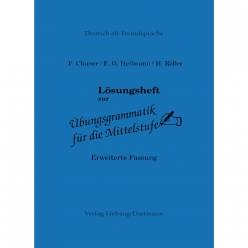 جلد کتاب پاسخنامه Lösungsheft zur Übungsgrammatik für die Mittelstufe ویژه گرامر زبان آلمانی B1 تا C1
