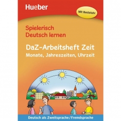 کتاب آلمانی کودکان DaZ-Arbeitsheft Zeit Monate Jahreszeiten und Uhrzeit