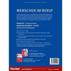 جلد  پشت کتاب Menschen im Beruf Pflege A2 Deutsch als Fremdsprache mit Audio-CD 1
